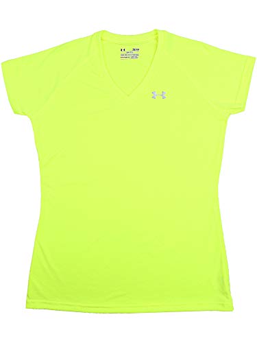 Amazon.com: Under Armour Women's T-Shirt, Lime Green/Steel